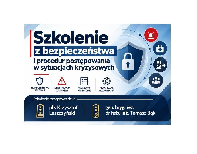 SZKOLENIE Z BEZPIECZEŃSTWA I PROCEDUR KRYZYSOWYCH